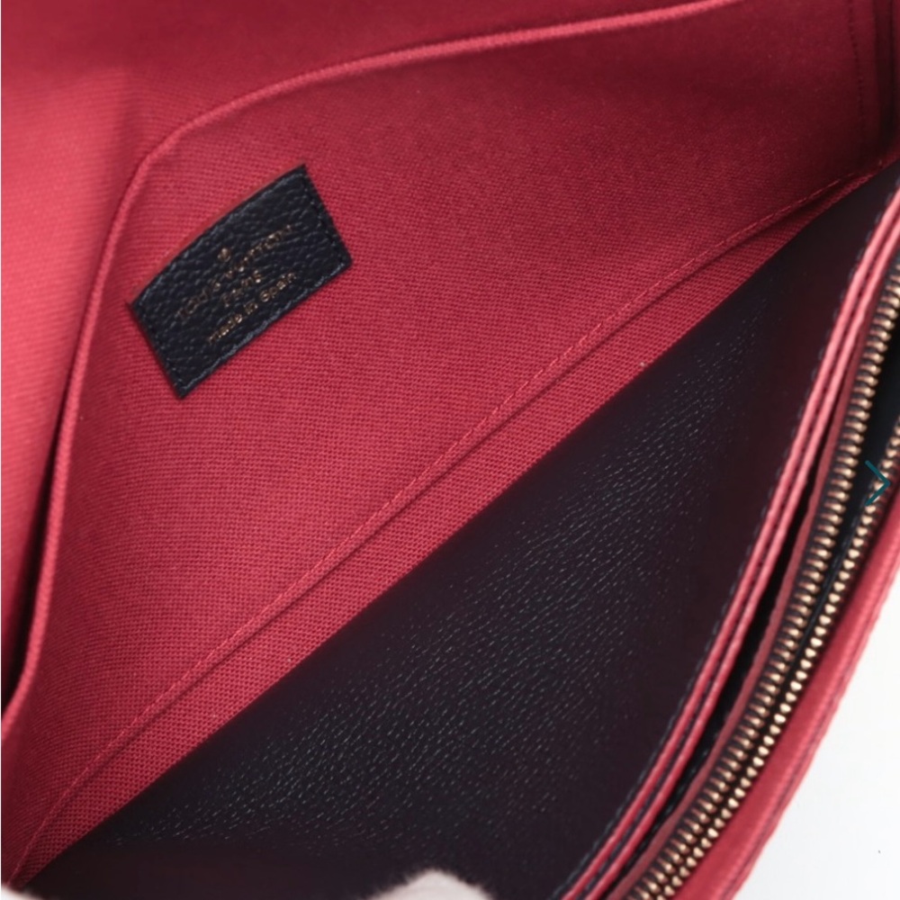 Louis Vuitton Pochette Felicie in Marine and Red - Picture 10 of 13